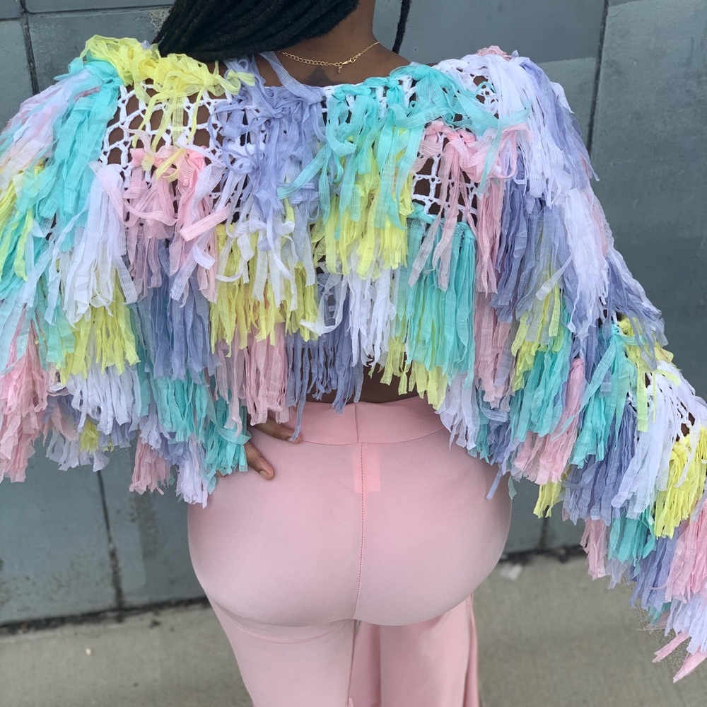 Cotton Candy Shag Top
